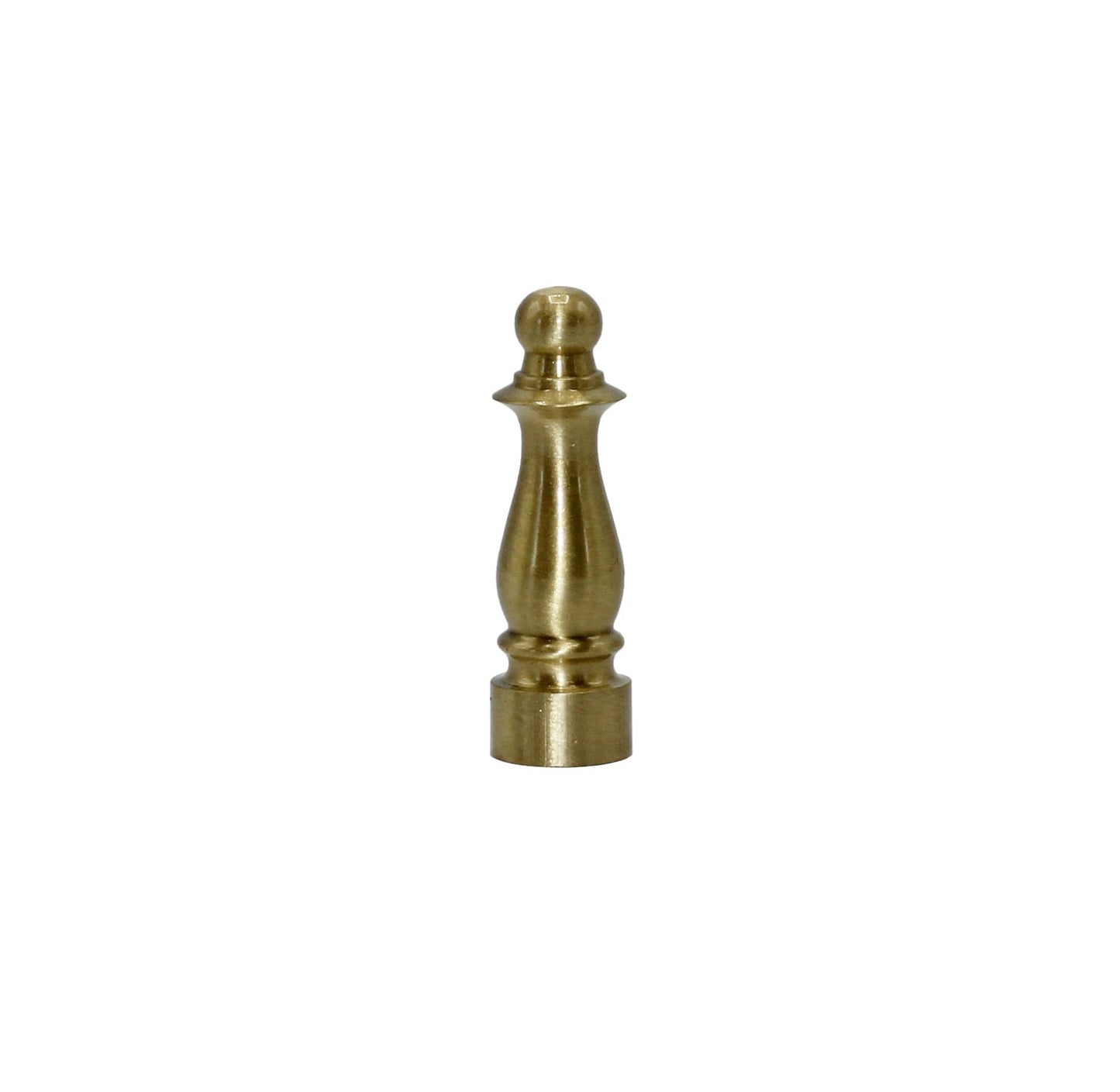 Creative Hobbies ELY1465 Solid Brass Finial for Lamp Shades 1-1/2 Inch Tall, Pack of 2