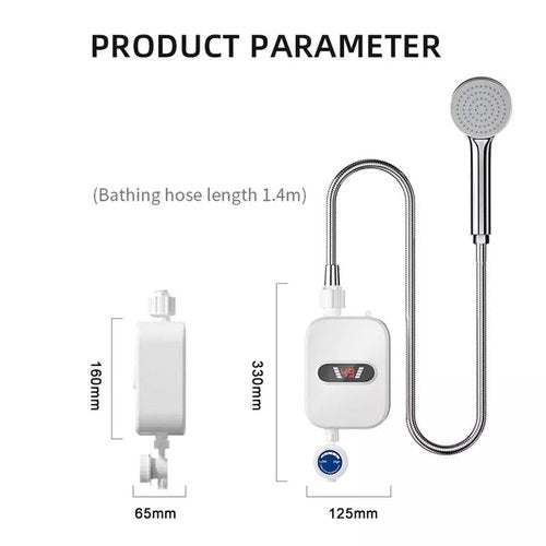 Titistpy 3500W Tankless Hot Water Heater Shower Electric Instant Heater Bathroom US