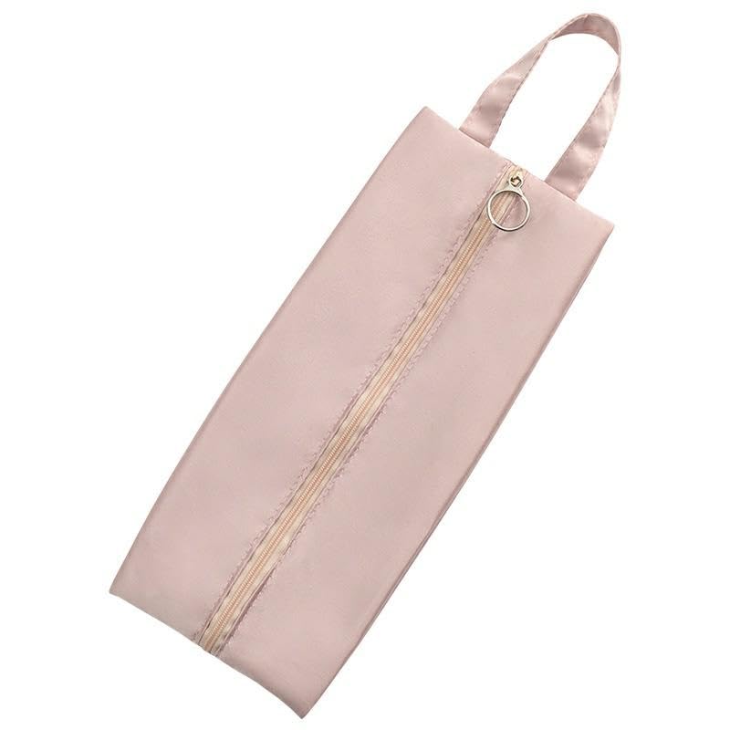 1PC Travel underwear storage bag - durable nylon multi-layer storage bag, suitable for bras, panties, socks, and shirts, Light Pink