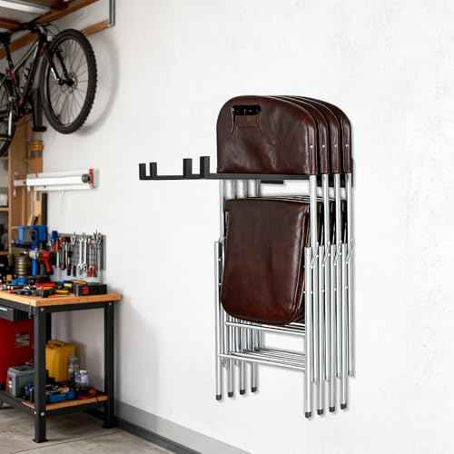 4 Pack Folding Chair Storage Rack,Folding Chair Rack,garage organizer wall mount,tool hangers for garage wall