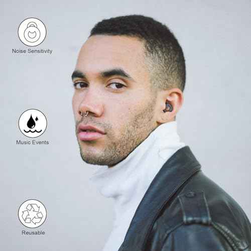 Ear Plugs for Noise Cancelling Ear Protection EarPlugs for Sleep,Concerts,Work,Study,8 Size Eartips with Small Box,Perfect -30dB Silicone Earplugs for Noise Reduction