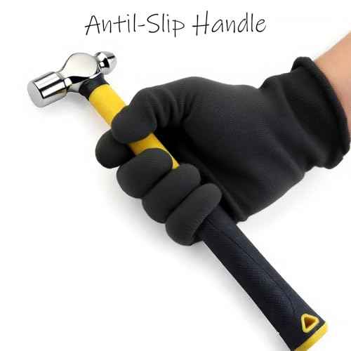 8oz Ball Peen Hammer,Reinforce,Polished,Shock-Proof Plastic Handle.