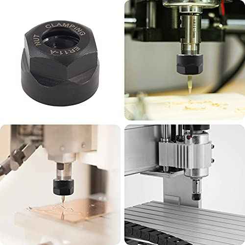 4Pcs ER11-A Collet Nut, M14 Collet Clamping Nuts for CNC Milling Chuck Holder Lathe