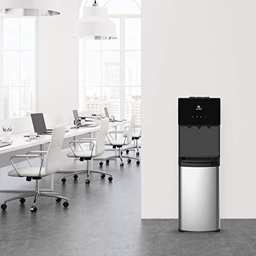 Avalon Bottom Loading Water Cooler Dispenser - 3 Temp Settings, Stainless Steel, Nightlight, BioGuard