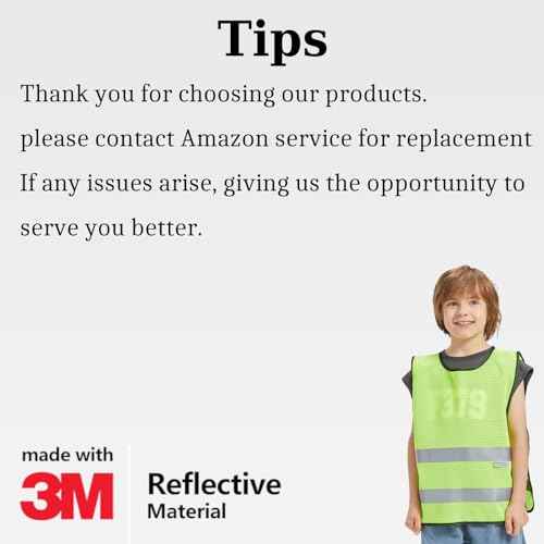 SIFE Kids Safety Vest for Children 3-12Y,w/3M Compatible Tech,6 Colors - Mesh & Knit