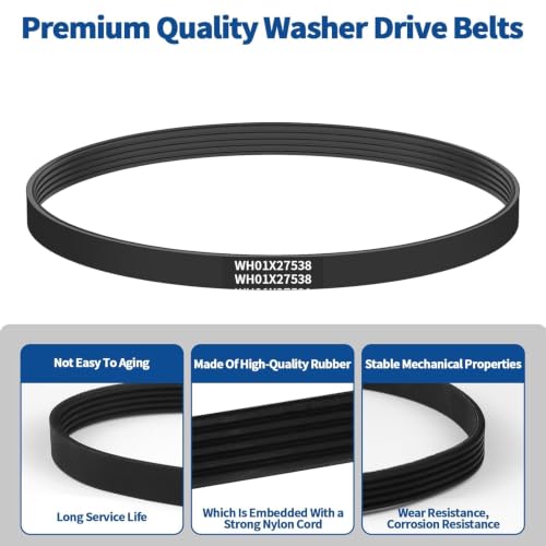 GE WH01X27538 Washer Drive Belt OEM Replacement for GE/Hotpoint