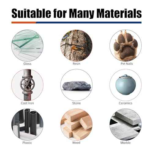 Diamond Grinder Bits for Dremel Tool Accessories, 20Pcs, 1/8" Shank, 120-Grit, Rotary Tool Diamond Bits for Stone Glass Resin Porcelain Ceramic Nail Glaze Metal Carve Engrave Polish