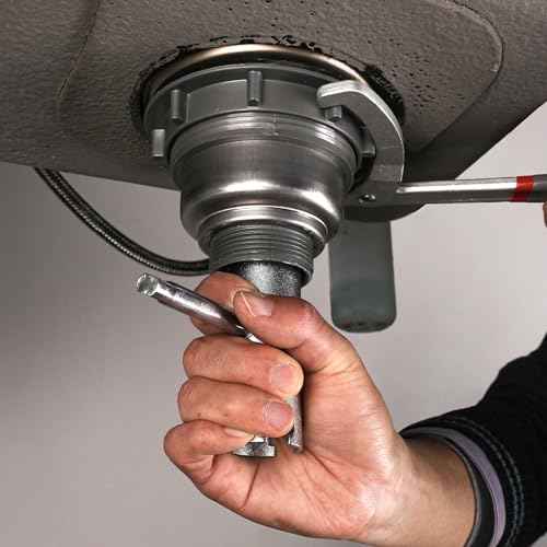 HAUTMEC Basket Strainer Wrench, Double Working End, Universal Sink Basket Strainer Wrench PL0029