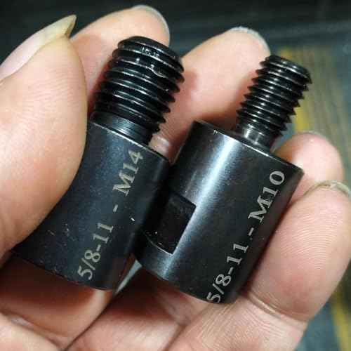 2Pcs 5/8"-11 Female to M14/M10 Male Angle Grinder Converter. Angle Grinder Shaft Adapter Interface Connector Thread Adapter Drill Bit Connecting Tool