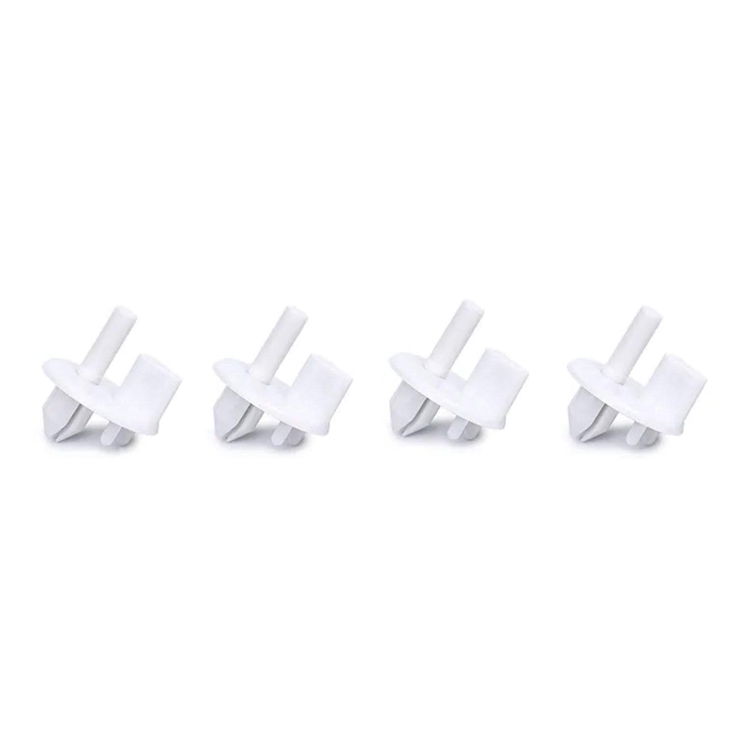 4 Pack 241993101 Refrigerator Shelf Support Clips for Frigidaire - Replaces 1513081, 240350802, AP4393090, AH2358879, PS2358879 - Crisper Cover Shelf Bracket Replacement Parts