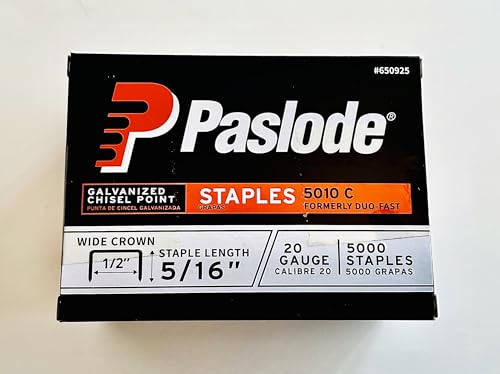Duo-Fast 5010C 5/16-Inch x 20-Gauge Galvanized Staples for Stapler