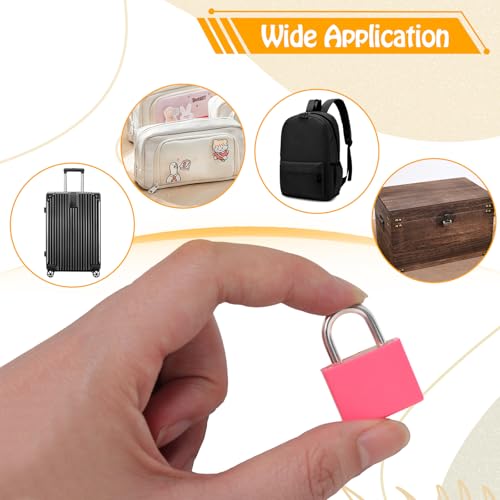 Bonsicoky 6 Pack Multicolor Suitcase Locks with Keys - Travel Security Locks
