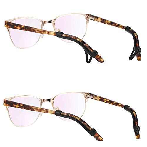 Glasses Ear Cushion-Anti-Slip Eyeglasses Ear Grips Sleeve-Silicone Soft Glasses Ear Hook Holder For Men Women Kids Sports Study and Work (BLACK,6pairs)