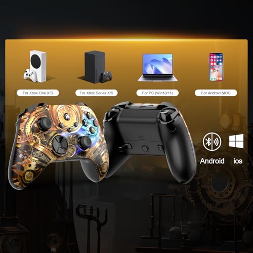 Wireless Game Controller for Xbox, PC, Switch, iOS & Android with Turbo & Gyro