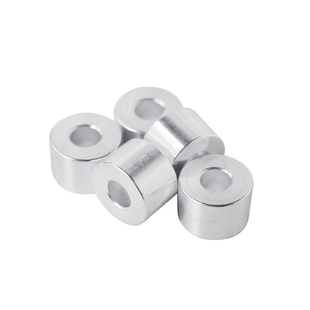 Aluminum Spacer 3/4" OD x 5/16" ID x Choose Your Length, Round Spacer Unthreaded Standoff Bushing Plain Finish, Fits Screws Bolts 5/16" or M8 by Metal Spacers Online (1/2" Length, 10 Pack)