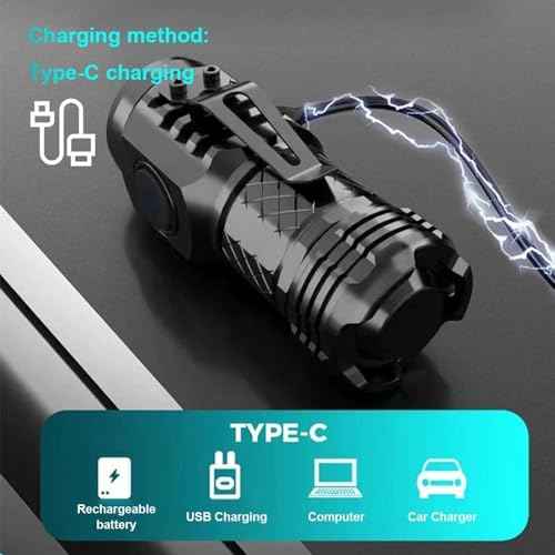 2Pcs German Three-Eyed Monster Mini Flash Super Power Flashlight, Thumb Flashlight Mini Flashlights, 3 Eyed Monster Flashlight, Pocket Flashlight, Portable Mini Torch LED Flashlight With Magnetic Base