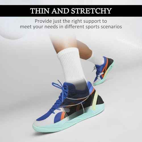 Ankle Brace for Sprained Ankle, Ankle Support for Women & Men, Adjustable Compression Wrap for Achilles Tendonitis & Plantar Fasciitis Relief (Grey)