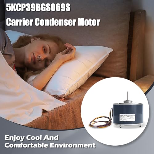 Bbsjujnn 1/10 HP Condenser Fan Motor 208-230V 1100RPM Replacement for HVAC