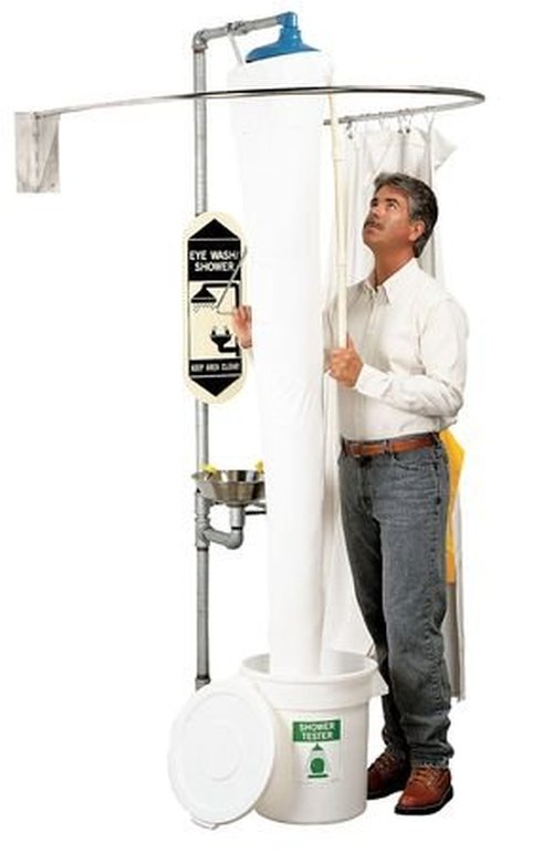 Emergency Shower Tester, White