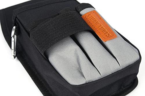 VIDAR TOOLS 5-Inch Small Tool Pouch with Belt Clip, 5 Pockets, Heavy-Duty Organizer for Electrician & Work Belt