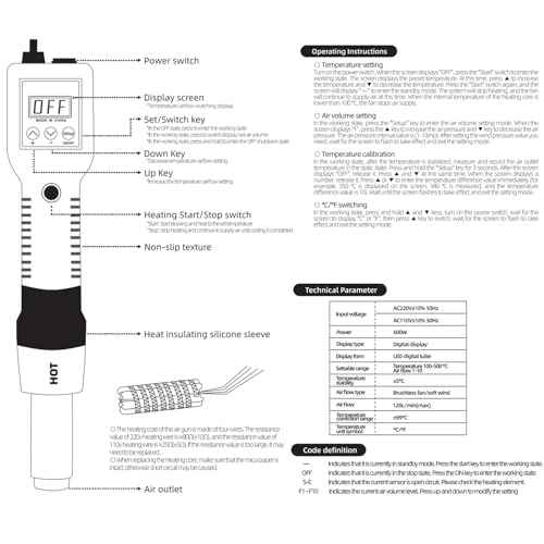 Hot Air Rework Station, 8018 Portable SMD Solder Station Heat Gun Digital Temperature Display with Nozzles Tweezers, ¡ÆC/¡ÆF Conversion