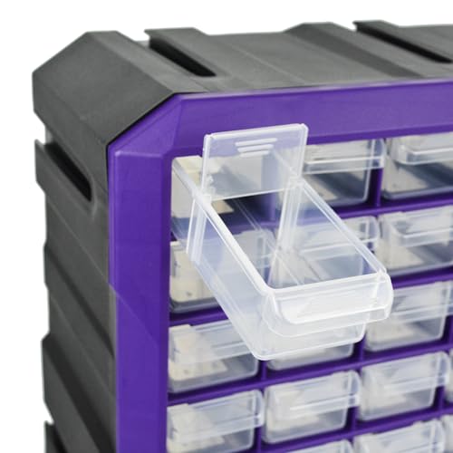 60-Drawer Plastic Storage Cabinet 15x6.3x18.4in - Small Parts Beads Makeup Organizer, 60 Drawers, Fsehyue