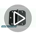 TDCHINGES Matte Black Rounded Door Hinges 3.5 Inch 30 Pack with Screws