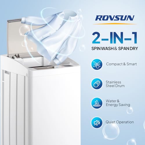 ROVSUN 1.8 Cu Ft Portable Washer & 17.8LBS Dryer Combo Set for Apartments
