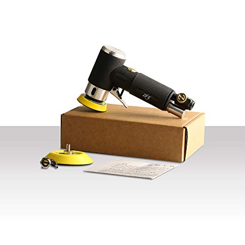 ZFE 1/2/3 Inch Random Orbital Air Sander with 15 Buffing Pads & Sandpapers