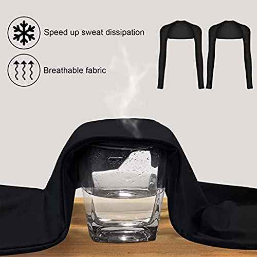 Cool Shawl Arm Covers 2-Pack Sun Protection with Finger Holes UV Protection Arm Covers for Golf