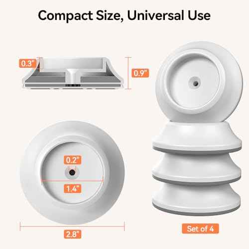 COMOMY 4 Pack Baby Gate Wall Protector, Safety Child Gate Extender Wall Cups, Baby Gate Wall Guard for Protect Walls & Doorways from Pet & Dog Gates, Pressure Mounted Gates Extension Kit, White