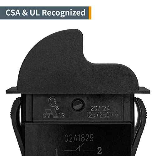 POWERTEC 120V/230V Dual Voltage 16 Amps, On/Off Safety Toggle Switch for Power Tools,Fits Table Saw, Router Table, Drill Press, Bench Saw, Bandsaw (71353)