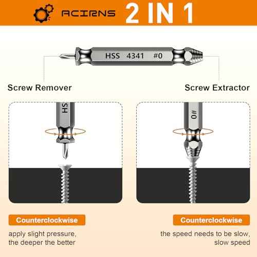 Gifts for Men,9 Pcs Damaged Screw Extractor Set,White Elephant Gifts for Adults Dad,Christmas Stocking Stuffers for Adults Men Him,Cool Stuff Gadgets for Removing Stripped Broken Screws,Mens Gifts