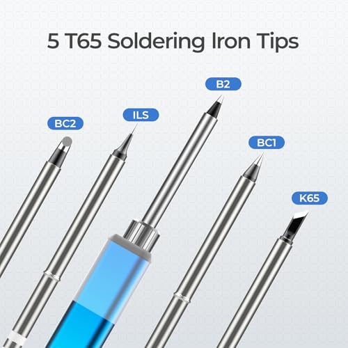 Soldering Iron Kit, 96W USB-C Soldering Iron, 8S Heat Up Adjustable Temp 176¡ÆF-788¡ÆF with 5 Soldering Iron Tips, Pencil Soldering Iron Support PD/QC/DC Power Supply for Electronics Repair
