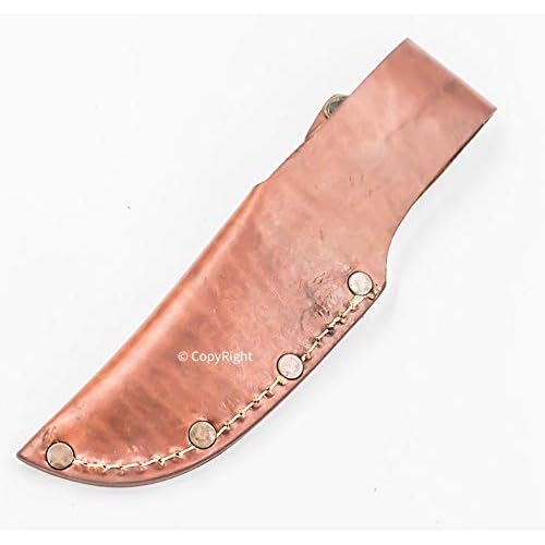 7.5" Custom Handmade Pure Leather Sheath for Blade Knife Engraved New