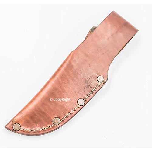 7.5" Custom Handmade Pure Leather Sheath for Blade Knife Engraved New