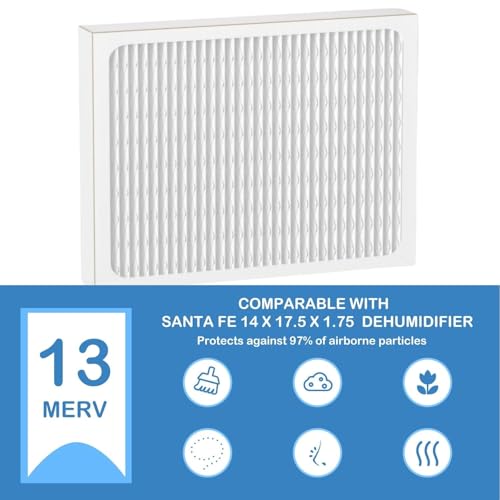 FogLapius 3-Pack 14 x 17.5 x 1.75 MERV 13 Dehumidifier Filters for Santa Fe & DR90/DR120