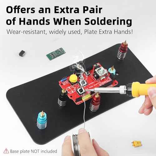 Helping Hands Soldering 6PCS Magnetic PCB Holder Circuit Board Holder, Helping Hands Magnetic Base Magnetic Pillar Stands Solder Holder for Soldering Electronic Repair Jewelry Crafts Hobby Workshop