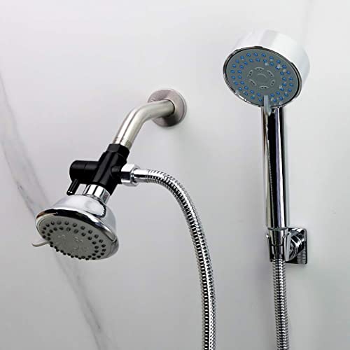 Matte Black Brass Shower Arm Diverter Valve G1/2 - 3 Way Bathroom Fitting