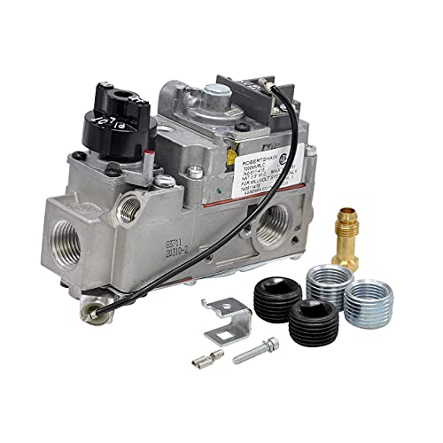 Robertshaw 710-502 Millivolt Gas Valve 70,000 BTU Low-Profile Replacement