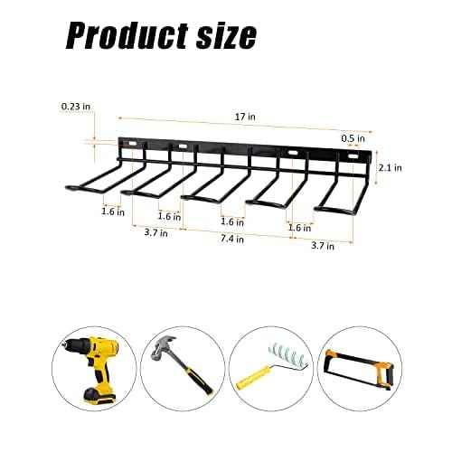 Power Tool Organizer - Wall Mount Style Heavy Duty Tool Shelf & Rack with Compact Design