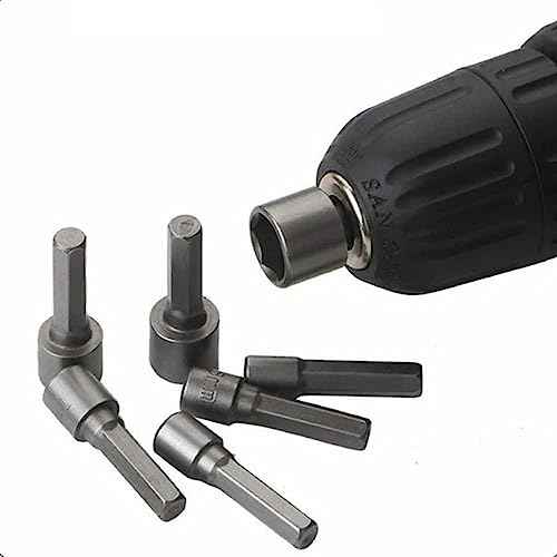 9 Pcs 1/4 Inch Hex Power Nuts Driver Drill Bit Tools Metric Wrench For Quicker Change Chuck Power Socket Aapter 5-13mm