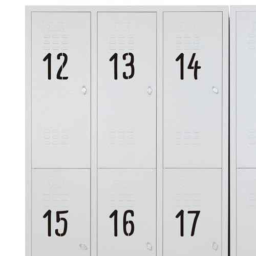 2 Pack 3.5 Inch Symbol and Numbers Stencils, Reusable Templates Interlocking 0-9 Address Number Stencil Kit for Painting Number on Mailbox, Wood, Wall, Trash, Patio, DIY Art Craft Projects