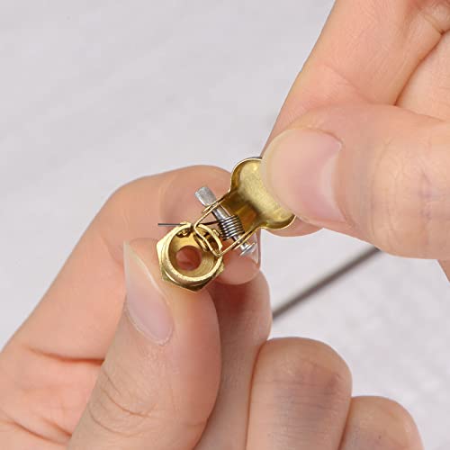 uxcell Spring Grease Oil Cup Cap M6x1 Male Thread Copper Machine Parts 4Pcs