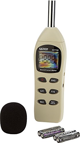 Extech 407730 Digital Sound Level Meter, 40–130 dB, A/C Weighting (Variation: Digital Sound Level Meter)