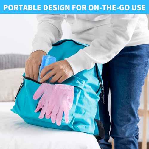 Frontline Shoe Covers Disposable Waterproof, Recyclable Premium Thick Plastic, SLip Resistance, Durable, Booties for Shoes, XL One Size Fits Most, Indoor Outdoor Shoe Covers (100)