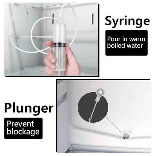 5pcs Refrigerator Drain Cleaning Tool, Reusable Fridge Dredging Kit, Remover Cleaning Tool for Refrigerator Drain Hole, Perfect Water Line Buddy for Drain Cleaning in Our Home