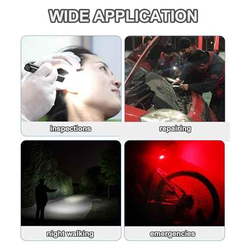 Small Rechargeable Pen Flashlights with COB Work Light, Portable LED Pocket Flashlight Bright Flashlights for Home, Car, Emergencies, with USB-C Charge, 6 Light Modes, LCD Display (Grey)