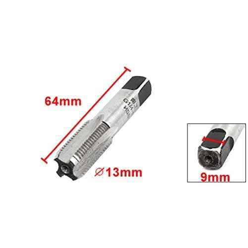uxcell a15012200ux0336 G 1/4-19 BSP 55 Degree Pipe Thread HSS Tap 4 Straight Flutes