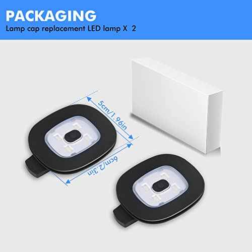 TAGVO LED Light for Knit Beanie Hat, Lighting and Flashing Alarm Modes, Hands Free Flashlight Headlamp